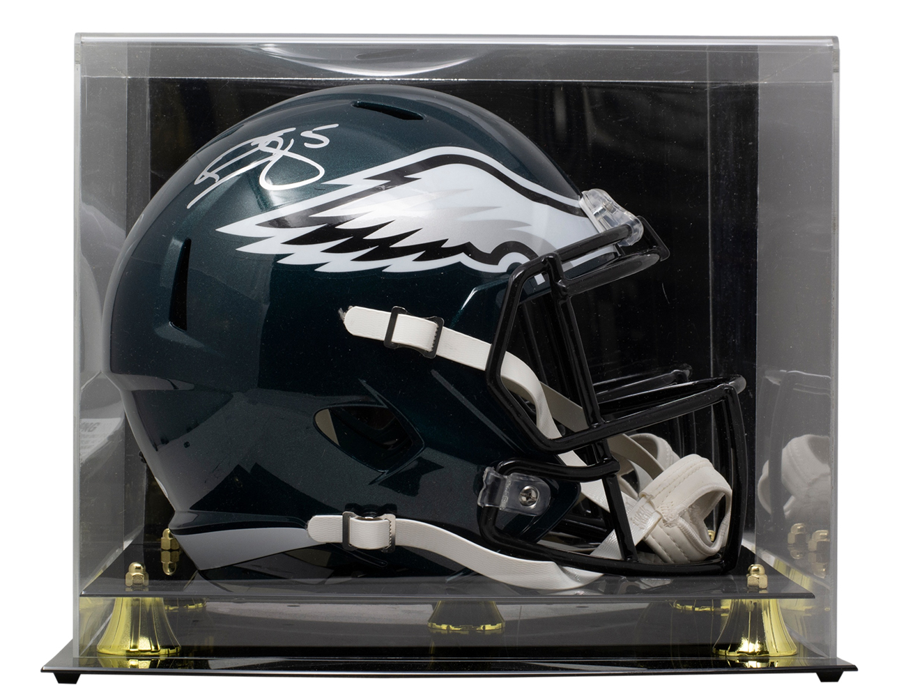 Donovan McNabb Signed Eagles Full-Size Speed Helmet with Display Case (JSA) at PristineAuction.com Donovan McNabb Signed Eagles Full-Size Speed Helmet with Display Case (JSA) at PristineAuction.com