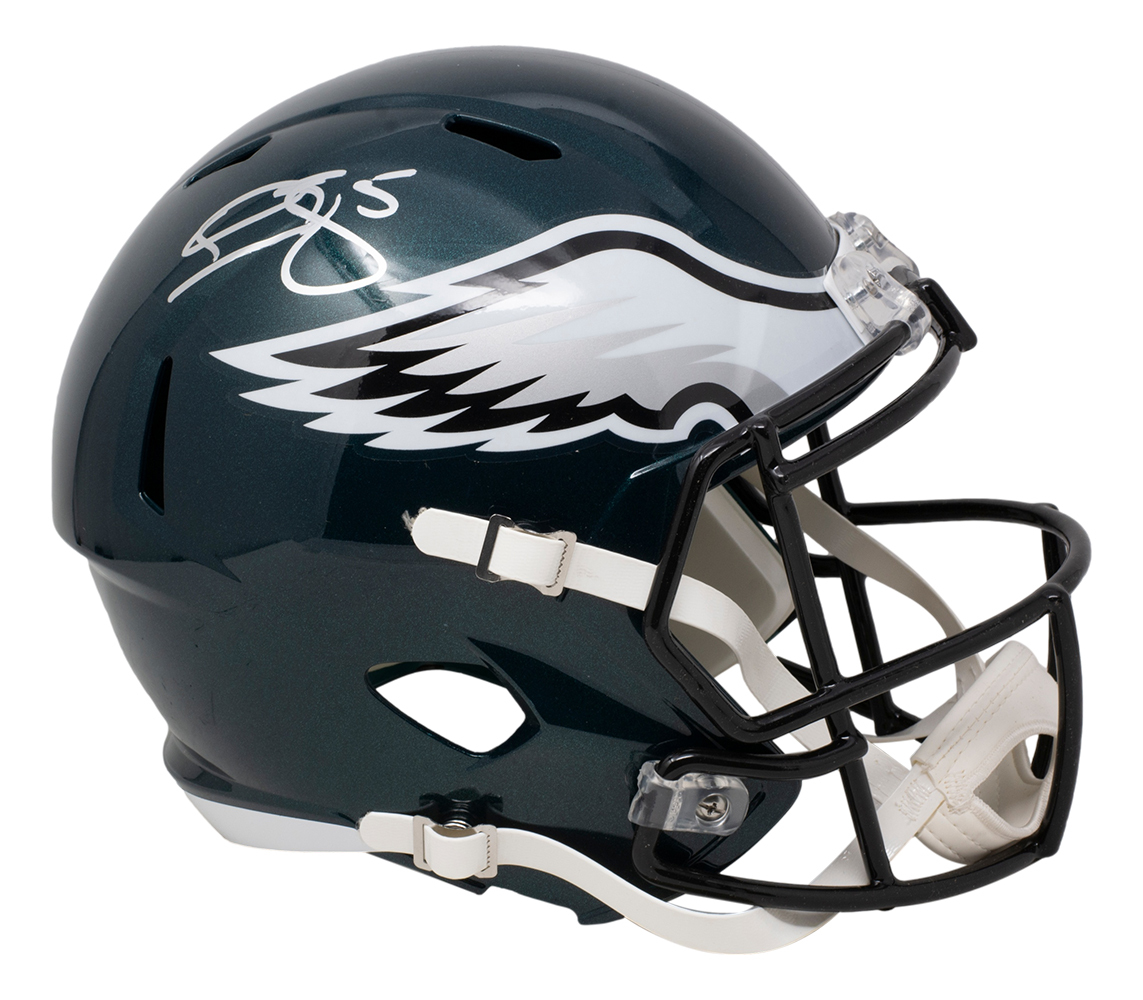 Donovan McNabb Signed Eagles Full-Size Speed Helmet with Display Case (JSA) at PristineAuction.com Donovan McNabb Signed Eagles Full-Size Speed Helmet with Display Case (JSA) at PristineAuction.com