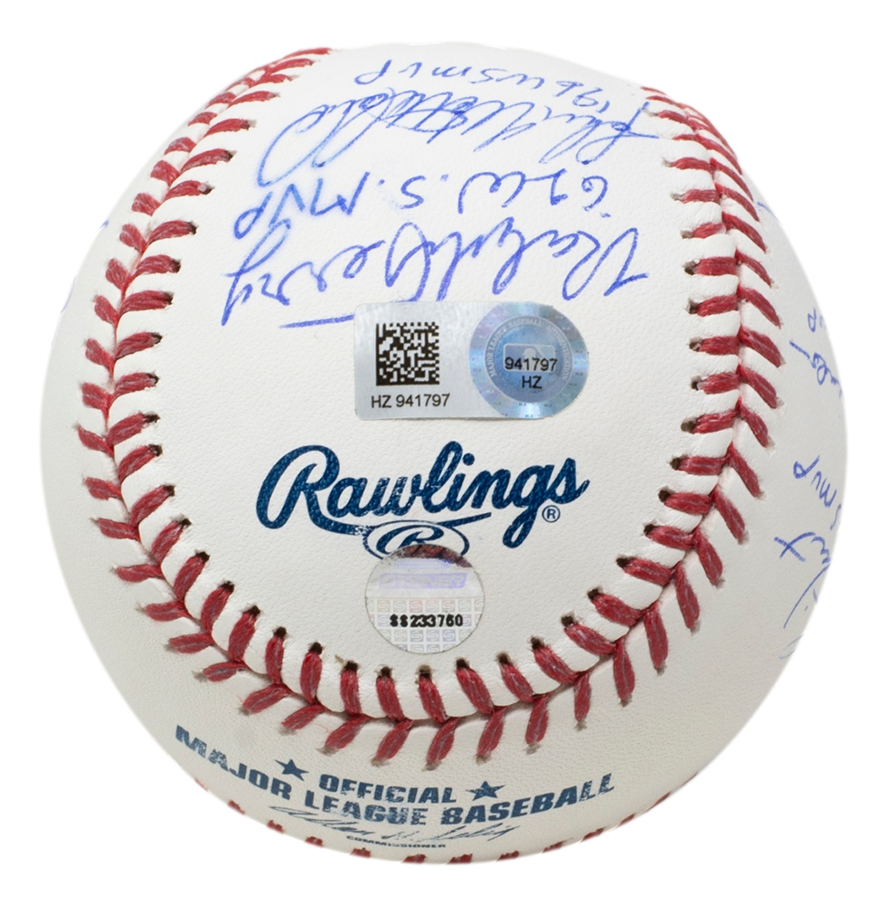 Yankees World Series MVP OML Baseball Signed by (11) with Bucky Dent, Ralph Terry, Bobby Richardson, Scott Brosius, Whitey Ford, Reggie Jackson With Multiple Inscriptions (MLB & Steiner) at PristineAuction.com Yankees World Series MVP OML Baseball Signed by (11) with Bucky Dent, Ralph Terry, Bobby Richardson, Scott Brosius, Whitey Ford, Reggie Jackson With Multiple Inscriptions (MLB & Steiner) at PristineAuction.com