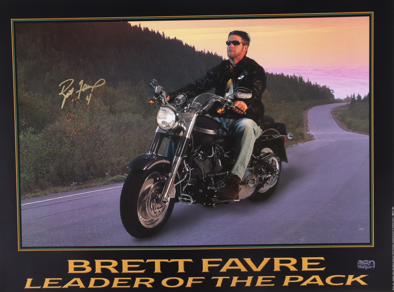 Brett Favre Signed Packers "Leader Of The Pack" 18x24 Photo (Favre) at PristineAuction.com Brett Favre Signed Packers "Leader Of The Pack" 18x24 Photo (Favre) at PristineAuction.com