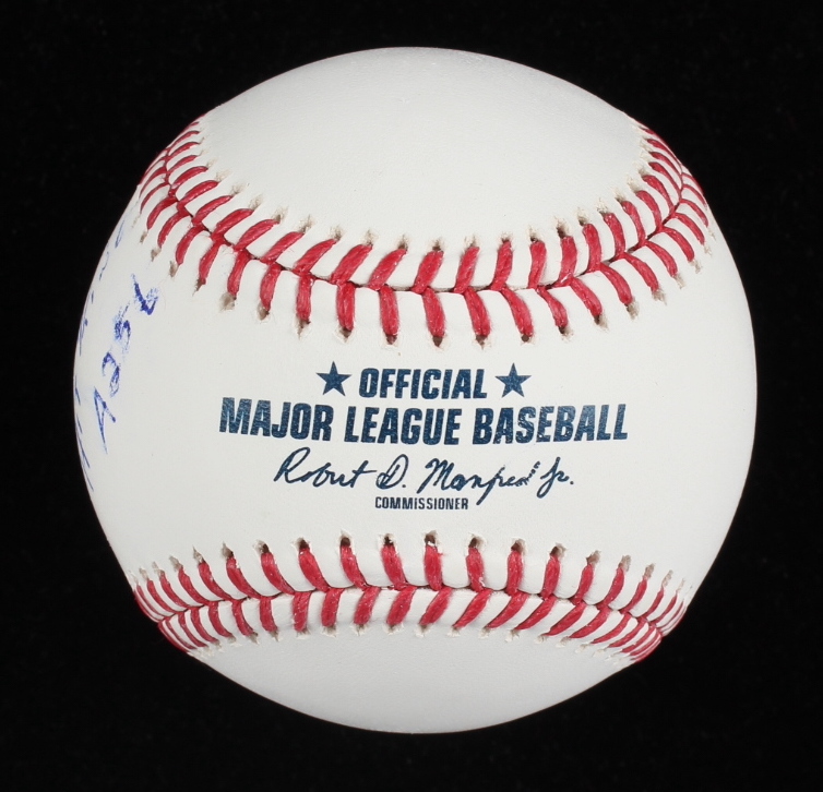 Pete Rose Signed OML Hall of Fame Logo Baseball Inscribed "Hit King" & "4256" (JSA) at PristineAuction.com Pete Rose Signed OML Hall of Fame Logo Baseball Inscribed "Hit King" & "4256" (JSA) at PristineAuction.com