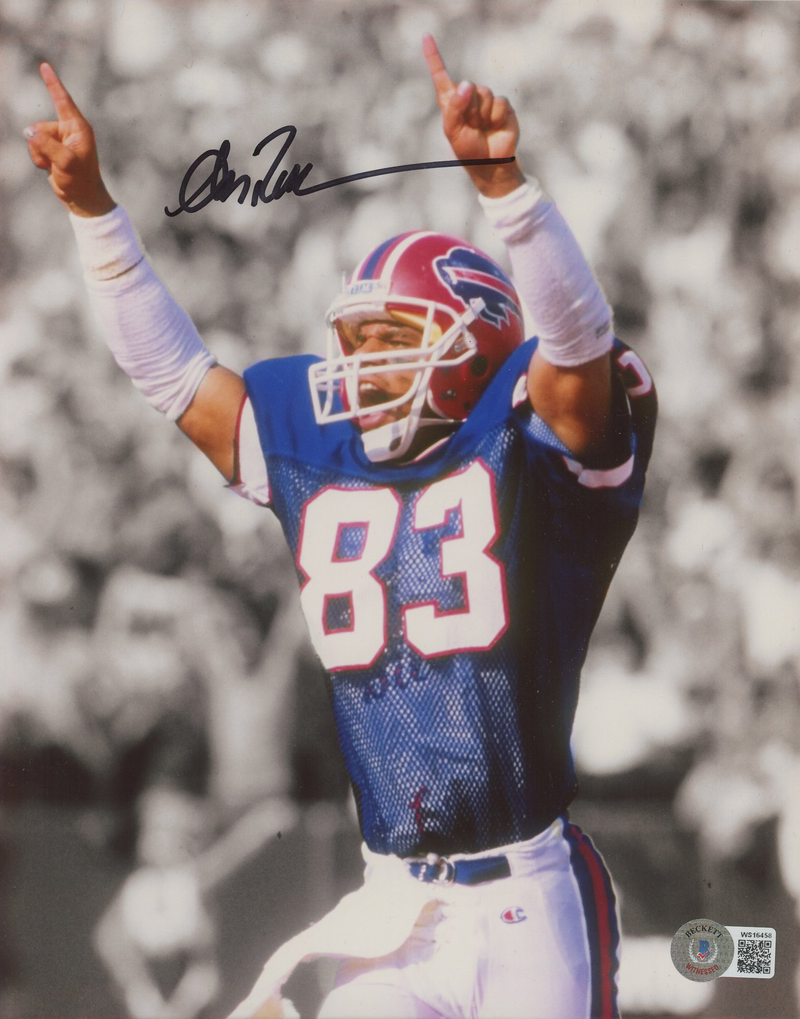 Andre Reed Signed Bills 8x10 Photo (Beckett) | Pristine Auction