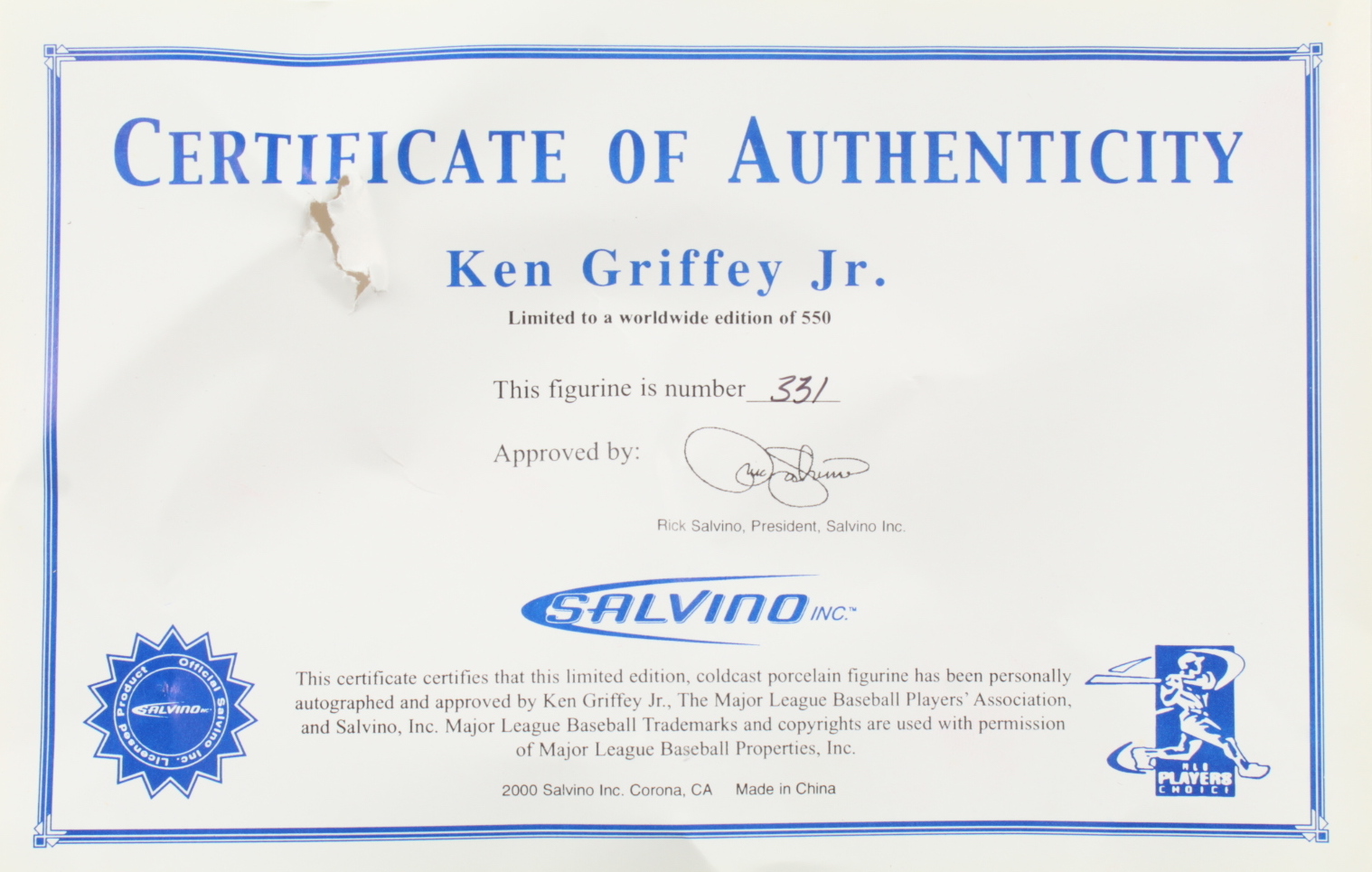 Ken Griffey Jr. Signed Mariners LE Ceramic Statue (PSA) at PristineAuction.com Ken Griffey Jr. Signed Mariners LE Ceramic Statue (PSA) at PristineAuction.com