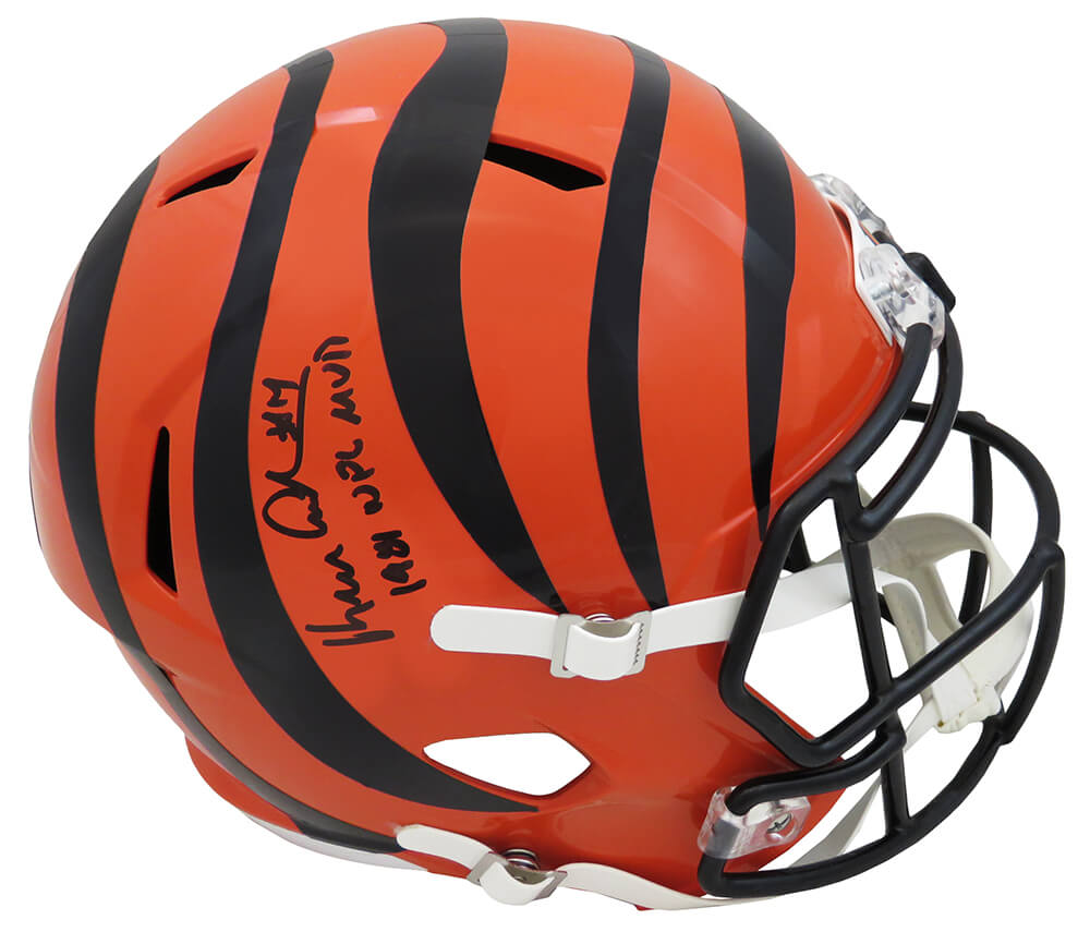 Ken Anderson Signed Bengals Full-Size Speed Helmet Inscribed "1981 NFL MVP" (Schwartz) at PristineAuction.com Ken Anderson Signed Bengals Full-Size Speed Helmet Inscribed "1981 NFL MVP" (Schwartz) at PristineAuction.com