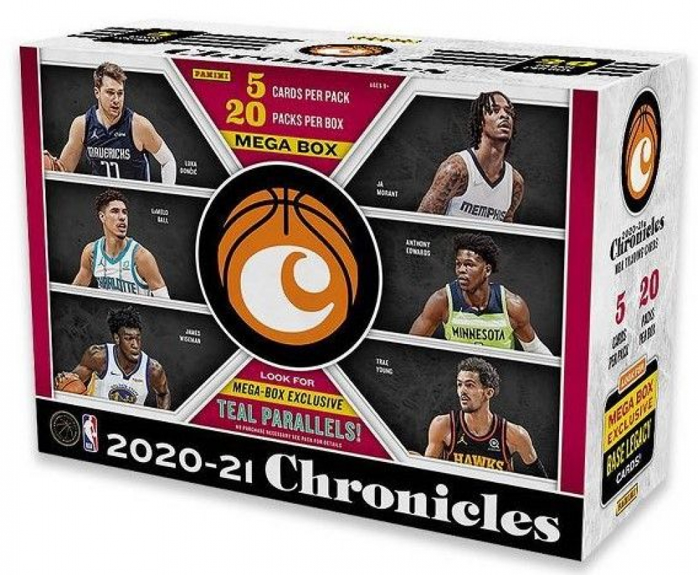 2020-21 Panini Chronicles Basketball Mega Box with (20) Packs at PristineAuction.com 2020-21 Panini Chronicles Basketball Mega Box with (20) Packs at PristineAuction.com
