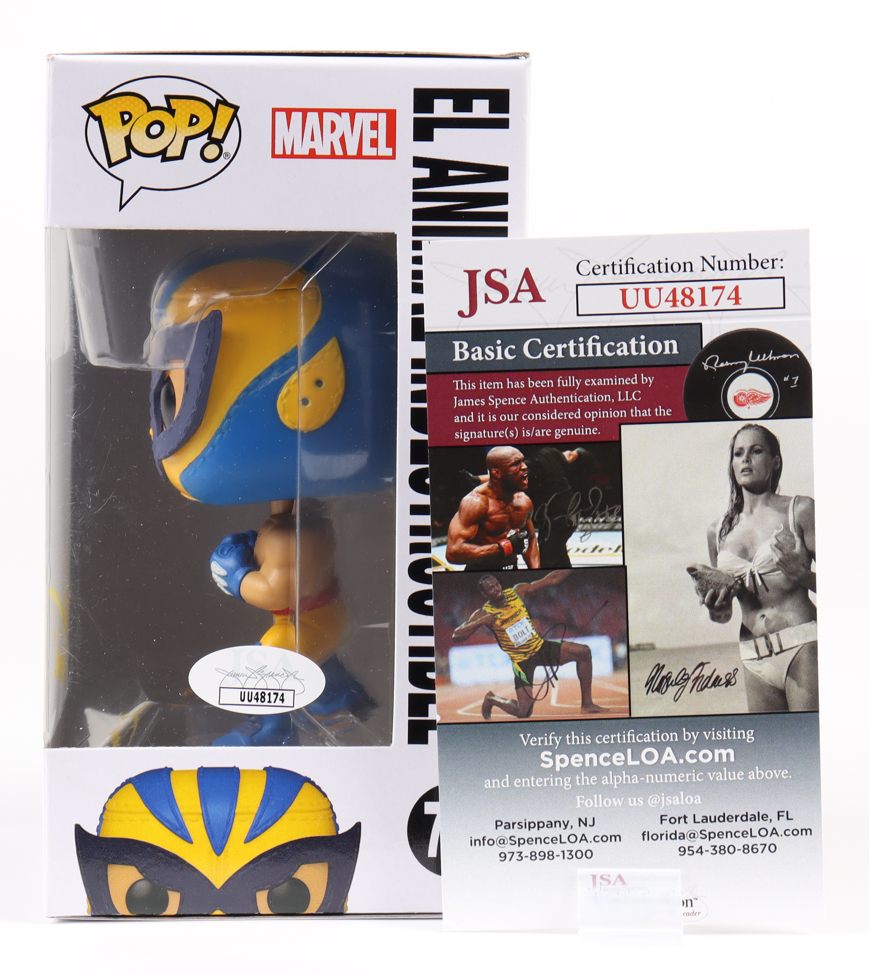 Steve Blum Signed "Marvel: Lucha Libre Edition" #711 El Animal Indestructible Funko Pop! Vinyl Figure Inscribed "Wolverine" (JSA) at PristineAuction.com Steve Blum Signed "Marvel: Lucha Libre Edition" #711 El Animal Indestructible Funko Pop! Vinyl Figure Inscribed "Wolverine" (JSA) at PristineAuction.com