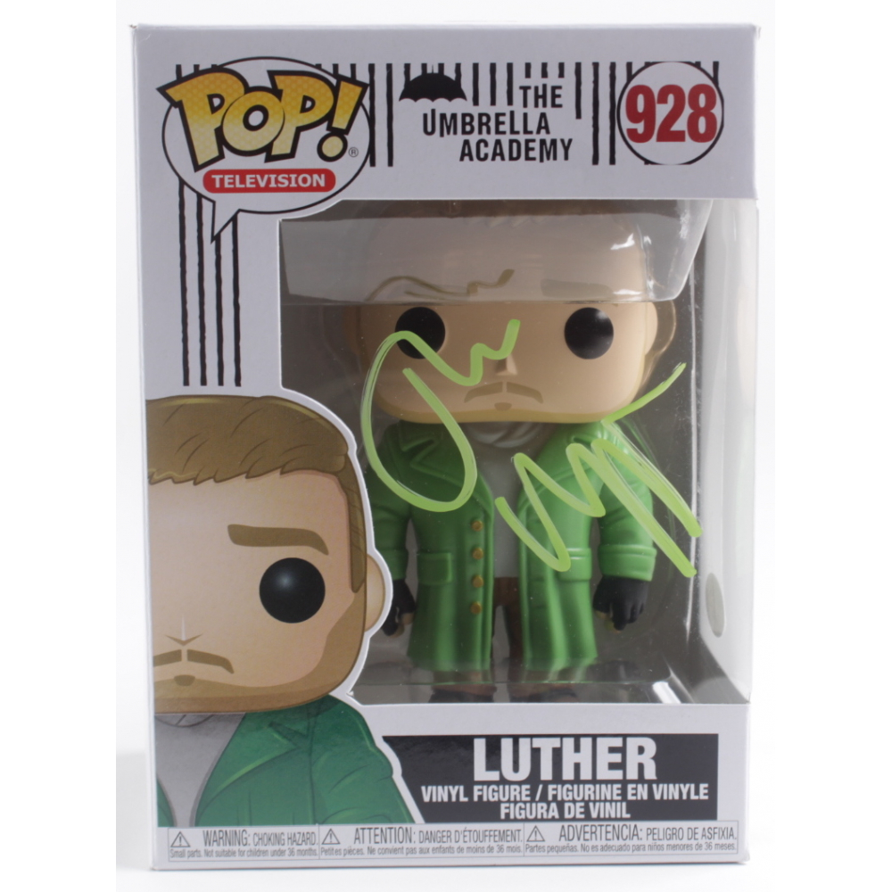 Tom Hopper Signed "The Umbrella Academy" 928 Luther Funko Pop! Vinyl Figure (JSA) Pristine