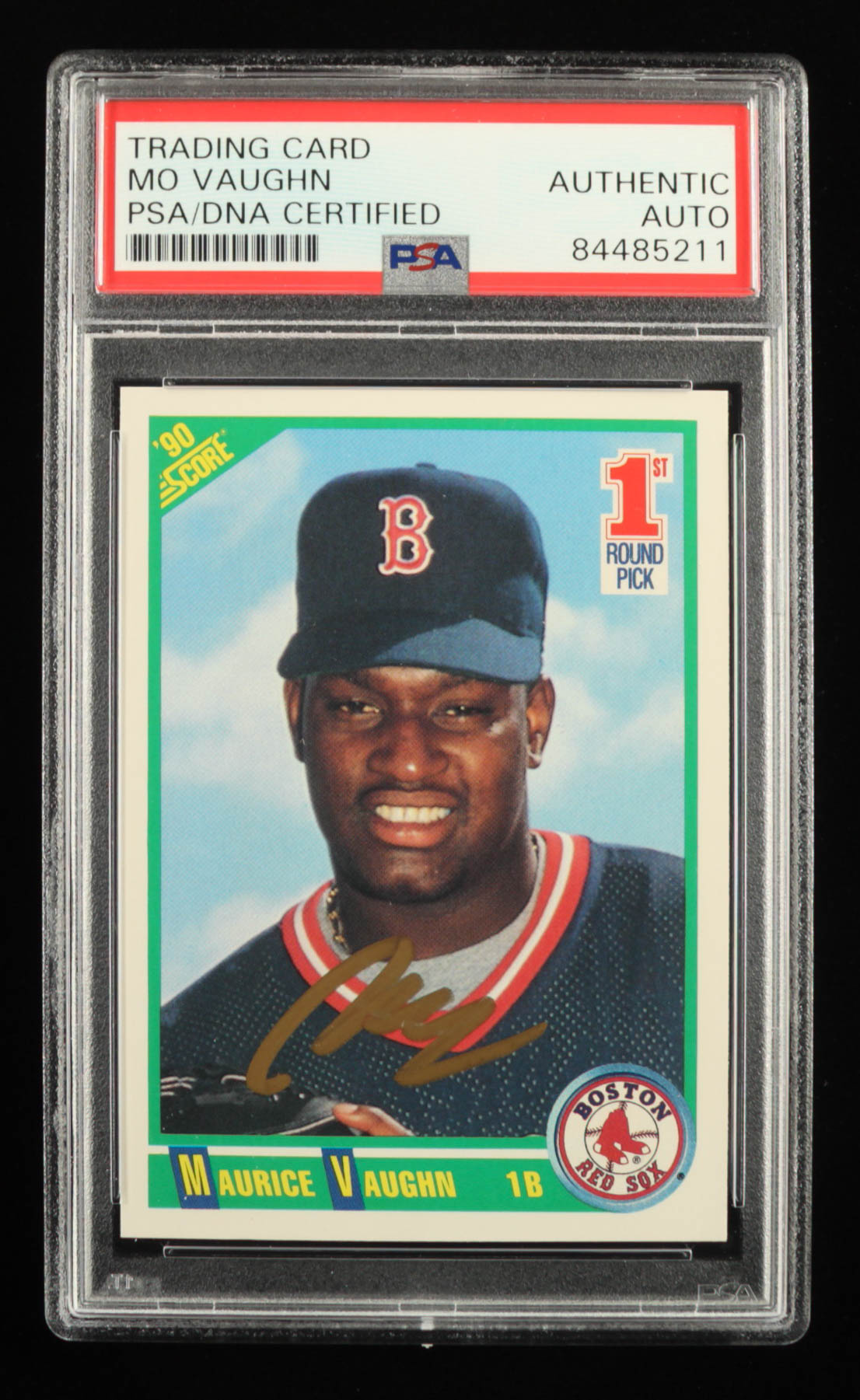 Mo Vaughn Signed 1990 Score #675 RC (PSA) at PristineAuction.com Mo Vaughn Signed 1990 Score #675 RC (PSA) at PristineAuction.com