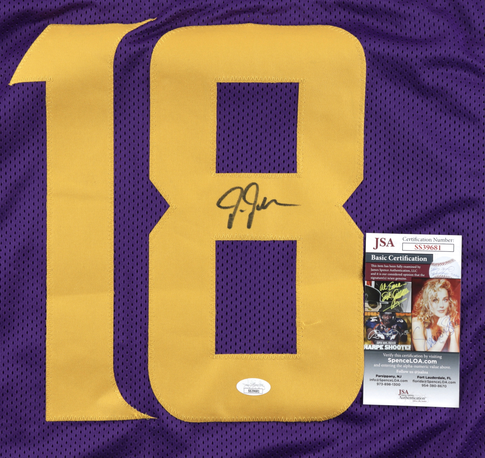 Justin Jefferson Signed Jersey (JSA) at PristineAuction.com Justin Jefferson Signed Jersey (JSA) at PristineAuction.com