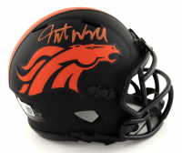 Javonte Williams Signed Broncos Eclipse Alternate Speed Mini Helmet (Beckett) at PristineAuction.com