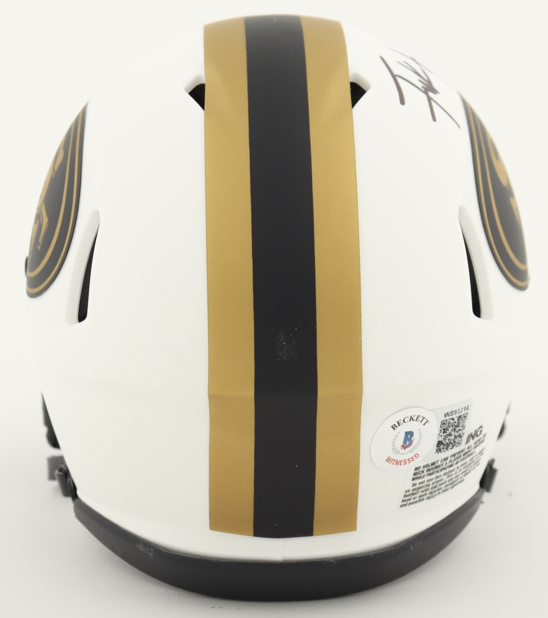 Frank Gore Signed 49ers Lunar Eclipse Alternate Speed Mini Helmet (Beckett) at PristineAuction.com Frank Gore Signed 49ers Lunar Eclipse Alternate Speed Mini Helmet (Beckett) at PristineAuction.com