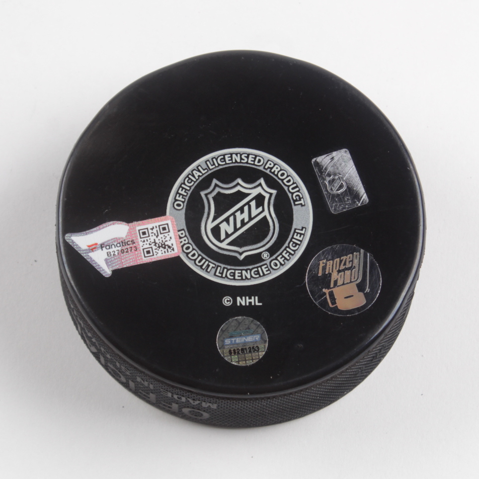 Pavel Buchnevich Signed Rangers Logo Hockey Puck (Frozen Pond, Steiner & Fanatics) at PristineAuction.com Pavel Buchnevich Signed Rangers Logo Hockey Puck (Frozen Pond, Steiner & Fanatics) at PristineAuction.com