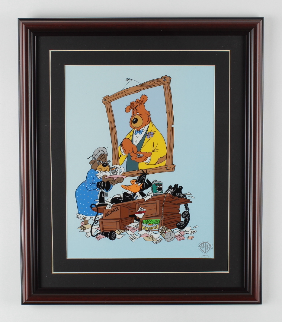 Complete Set of (2) "More Bull Than The Market Can Bear" LE 16x19 Custom Framed Animation Serigraph Cels at PristineAuction.com Complete Set of (2) "More Bull Than The Market Can Bear" LE 16x19 Custom Framed Animation Serigraph Cels at PristineAuction.com