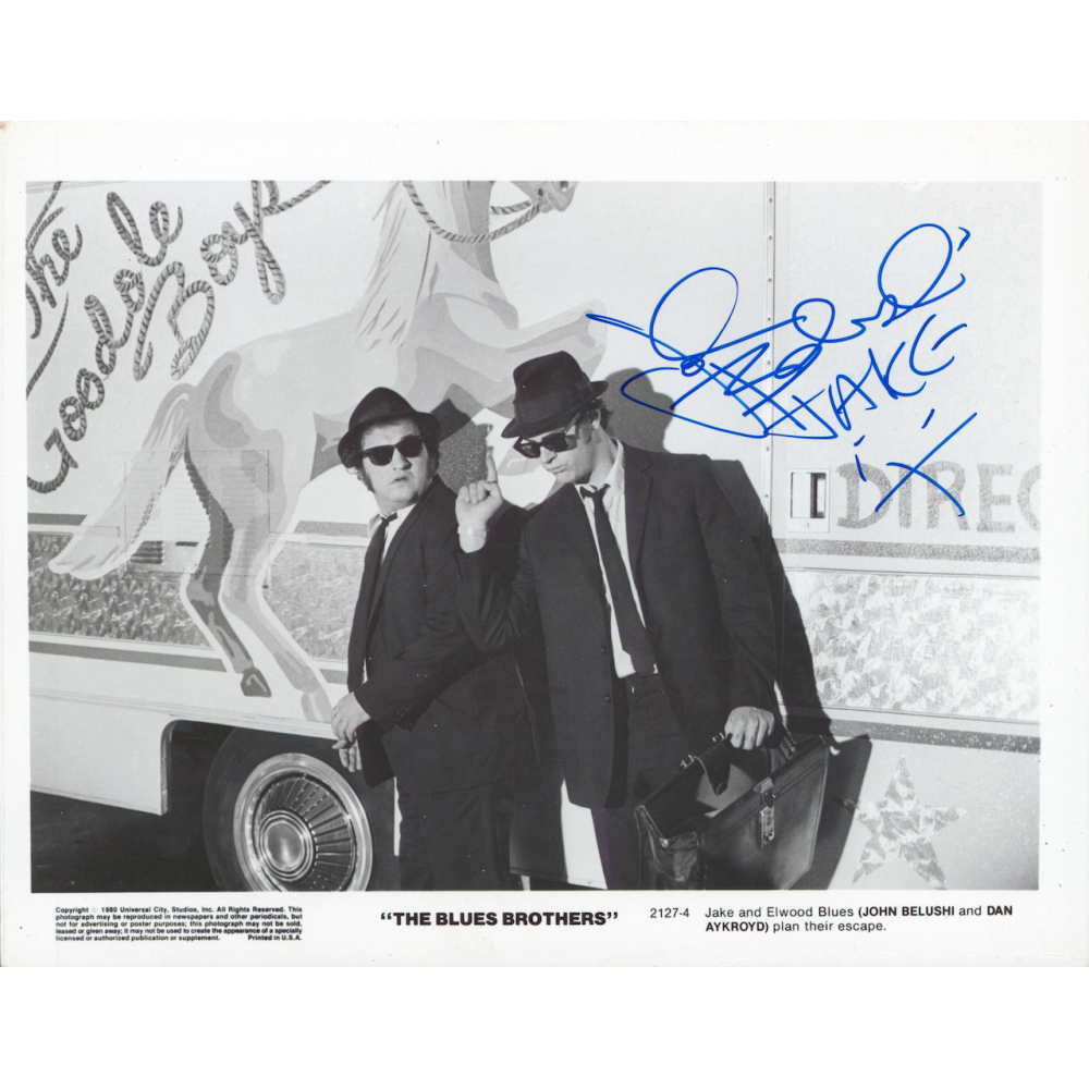 JOHN BELUSHI signed autographed photo selfie COA Hologram