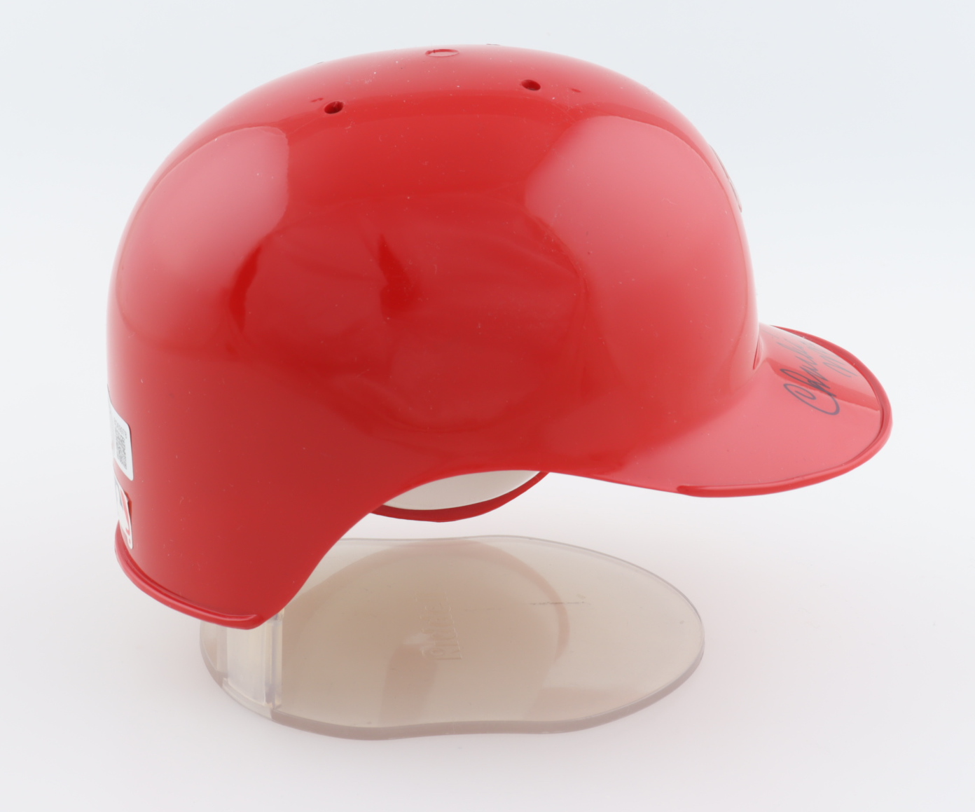 Charlie Manuel Signed Phillies Mini Batting Helmet (Beckett) at PristineAuction.com Charlie Manuel Signed Phillies Mini Batting Helmet (Beckett) at PristineAuction.com