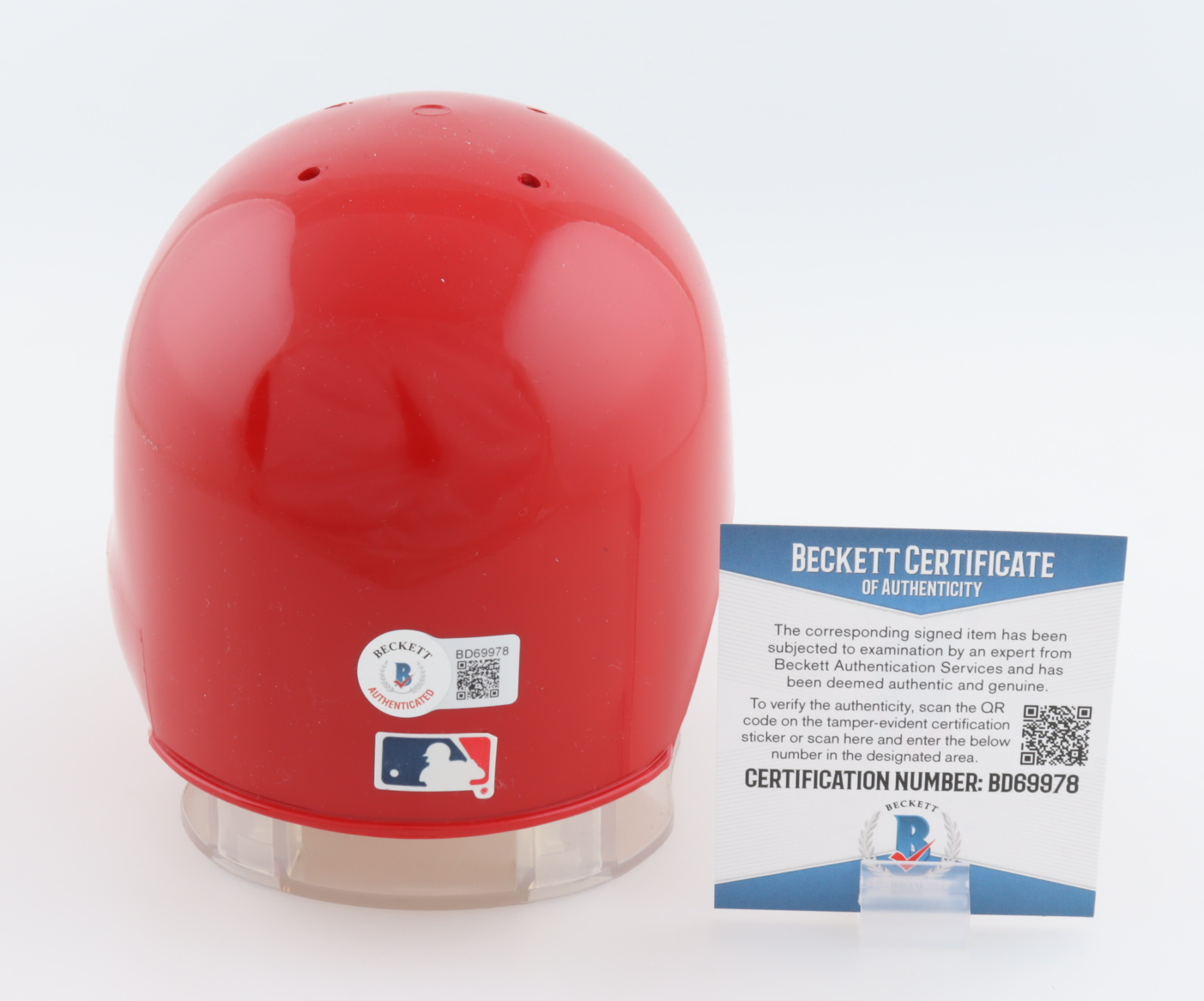 Charlie Manuel Signed Phillies Mini Batting Helmet (Beckett) at PristineAuction.com Charlie Manuel Signed Phillies Mini Batting Helmet (Beckett) at PristineAuction.com