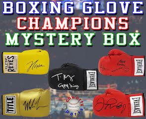 Schwartz Sports Boxing Champion Signed Boxing Glove Mystery Box - Champions Edition Series 6 (Limited to 100) at PristineAuction.com Schwartz Sports Boxing Champion Signed Boxing Glove Mystery Box - Champions Edition Series 6 (Limited to 100) at PristineAuction.com