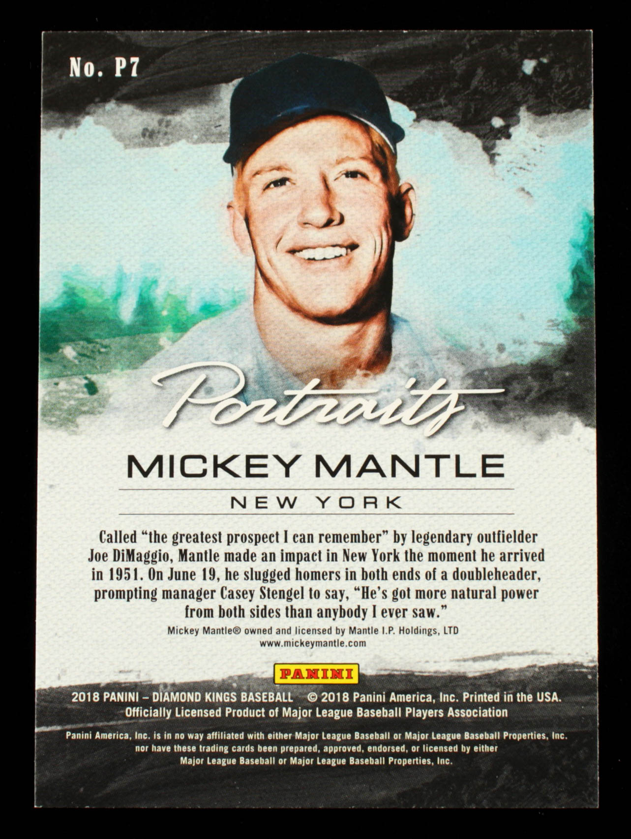 Mickey Mantle 1997 Scoreboard Mantle #P7 / Uniform #7 at PristineAuction.com Mickey Mantle 1997 Scoreboard Mantle #P7 / Uniform #7 at PristineAuction.com