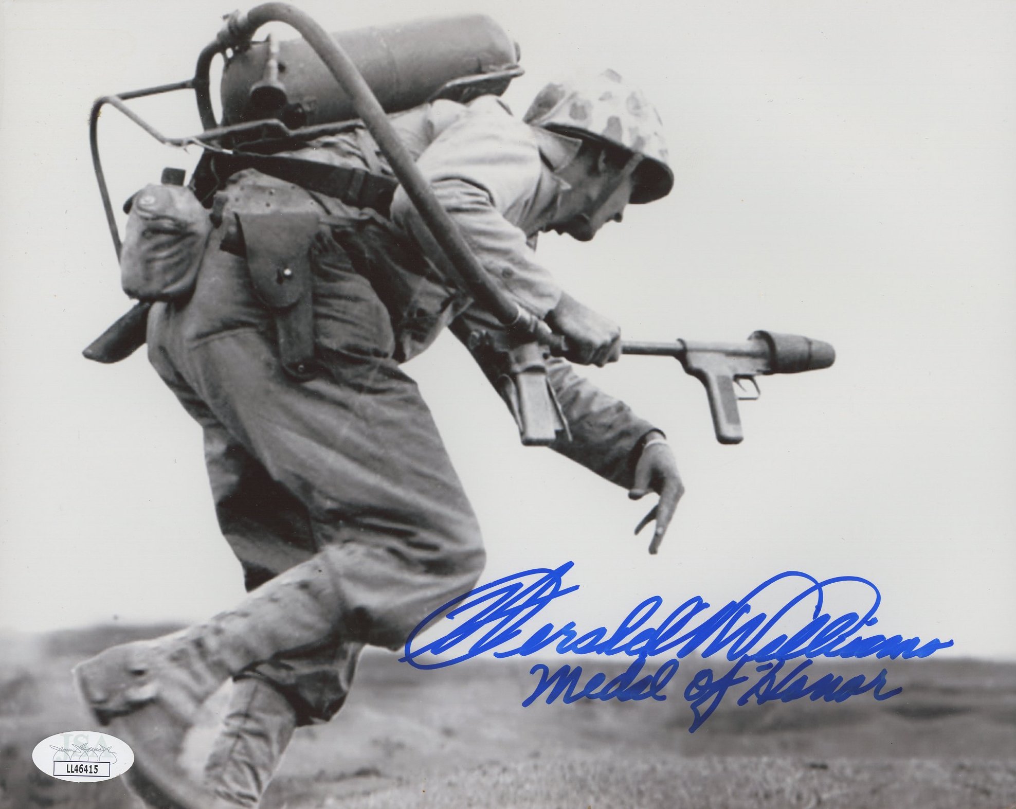 Hershel Williams Signed 8x10 Photo Inscribed "Medal of Honor" (JSA) at PristineAuction.com Hershel Williams Signed 8x10 Photo Inscribed "Medal of Honor" (JSA) at PristineAuction.com