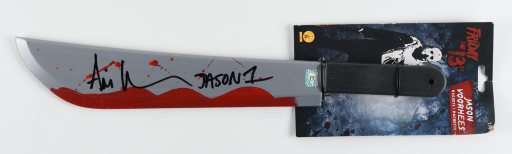 Ari Lehman Signed "Friday the 13th" Machete Inscribed "Jason 1" (Lehman) at PristineAuction.com Ari Lehman Signed "Friday the 13th" Machete Inscribed "Jason 1" (Lehman) at PristineAuction.com
