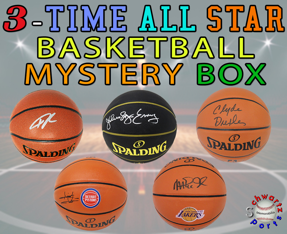 Schwartz Sports 3Time ALLSTAR Signed Basketball Mystery Box Series
