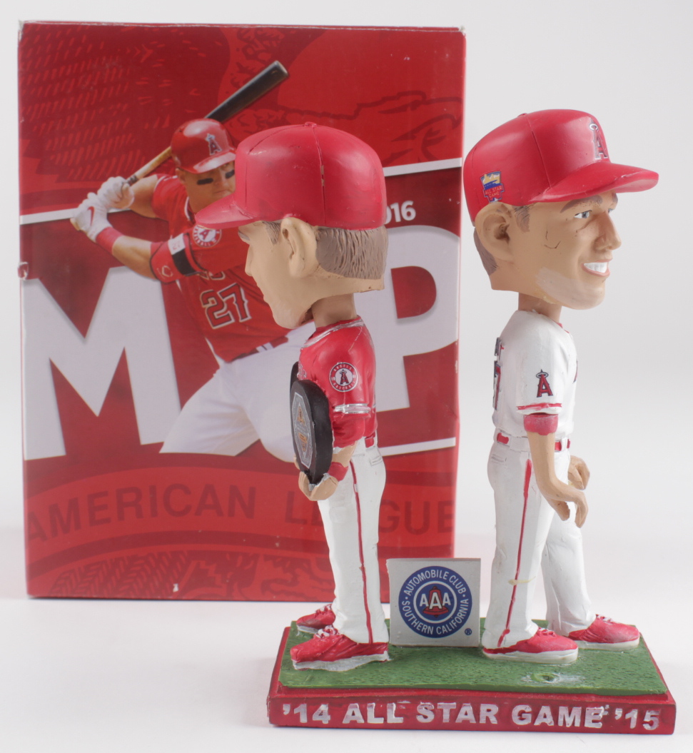 Mike Trout Angels 2014 & 2016 MVP Double Bobblehead at PristineAuction.com Mike Trout Angels 2014 & 2016 MVP Double Bobblehead at PristineAuction.com