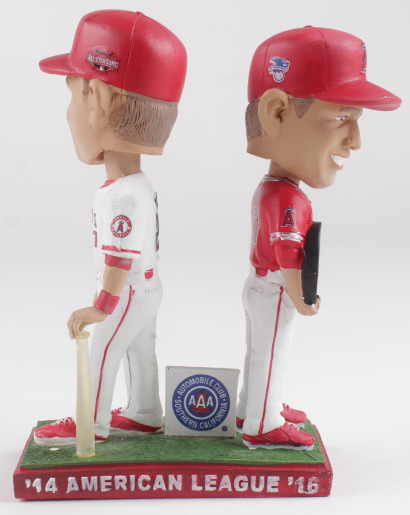 Mike Trout Angels 2014 & 2016 MVP Double Bobblehead at PristineAuction.com Mike Trout Angels 2014 & 2016 MVP Double Bobblehead at PristineAuction.com