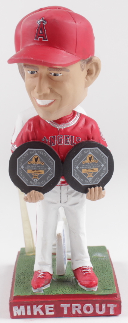 Mike Trout Angels 2014 & 2016 MVP Double Bobblehead at PristineAuction.com Mike Trout Angels 2014 & 2016 MVP Double Bobblehead at PristineAuction.com