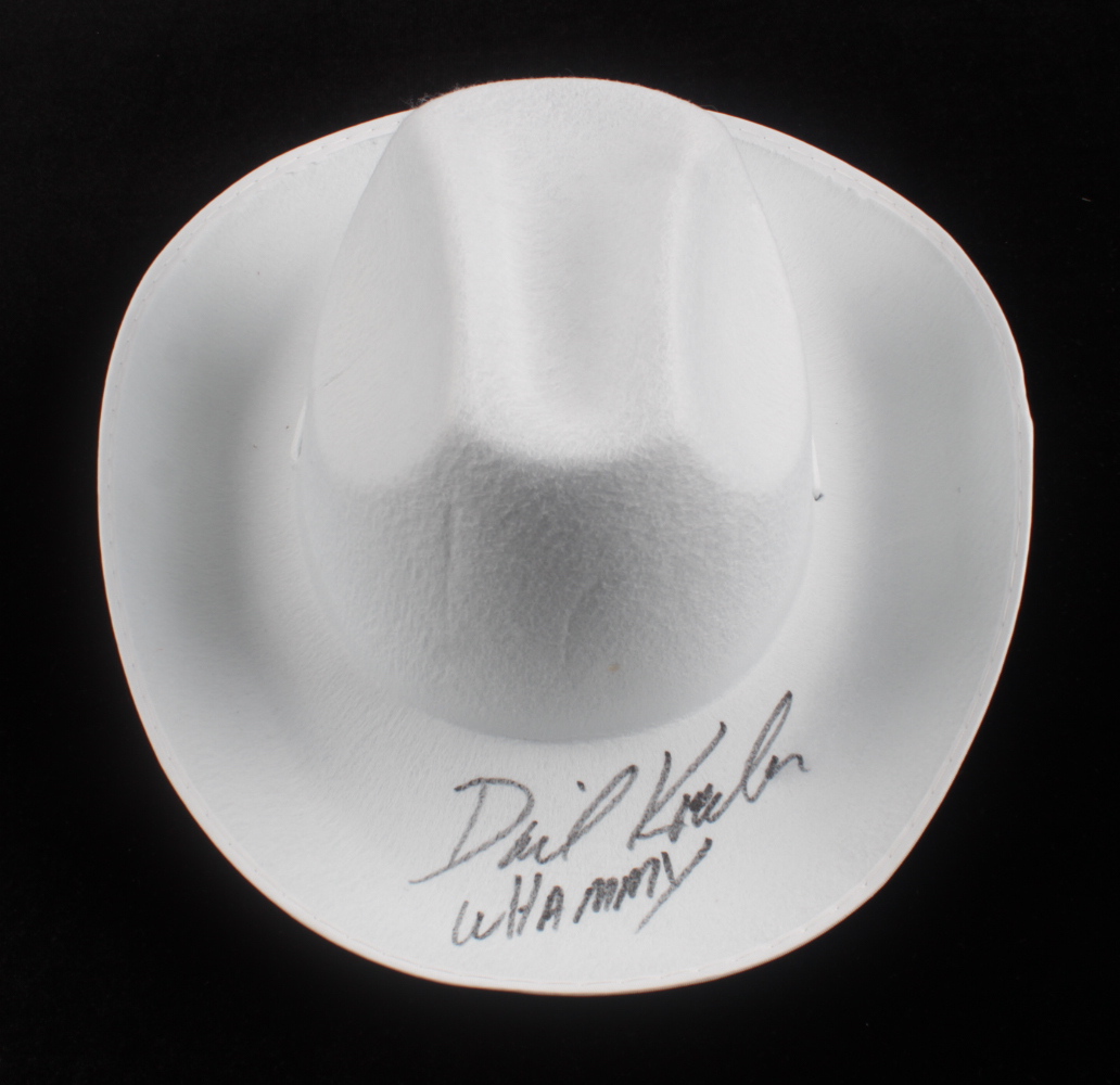 David Koechner Signed Cowboy Hat Inscribed "Whammy" (JSA) at PristineAuction.com David Koechner Signed Cowboy Hat Inscribed "Whammy" (JSA) at PristineAuction.com