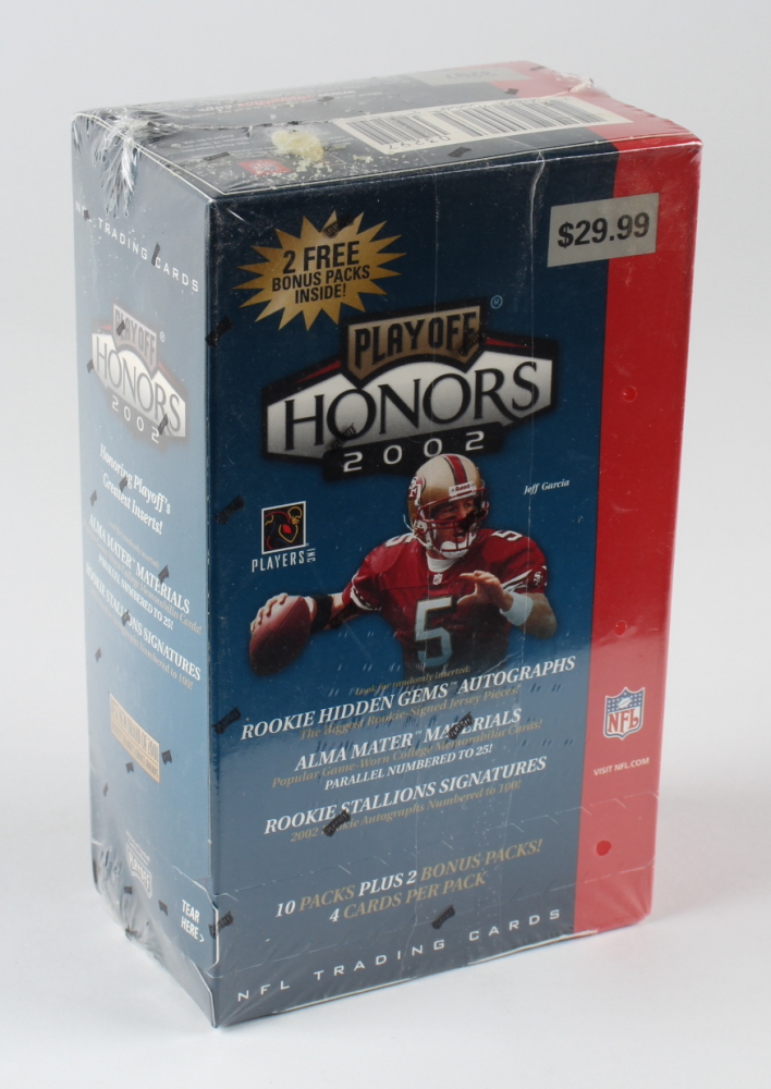 2002 Playoff Honors Football Card Blaster Box with (12) Packs