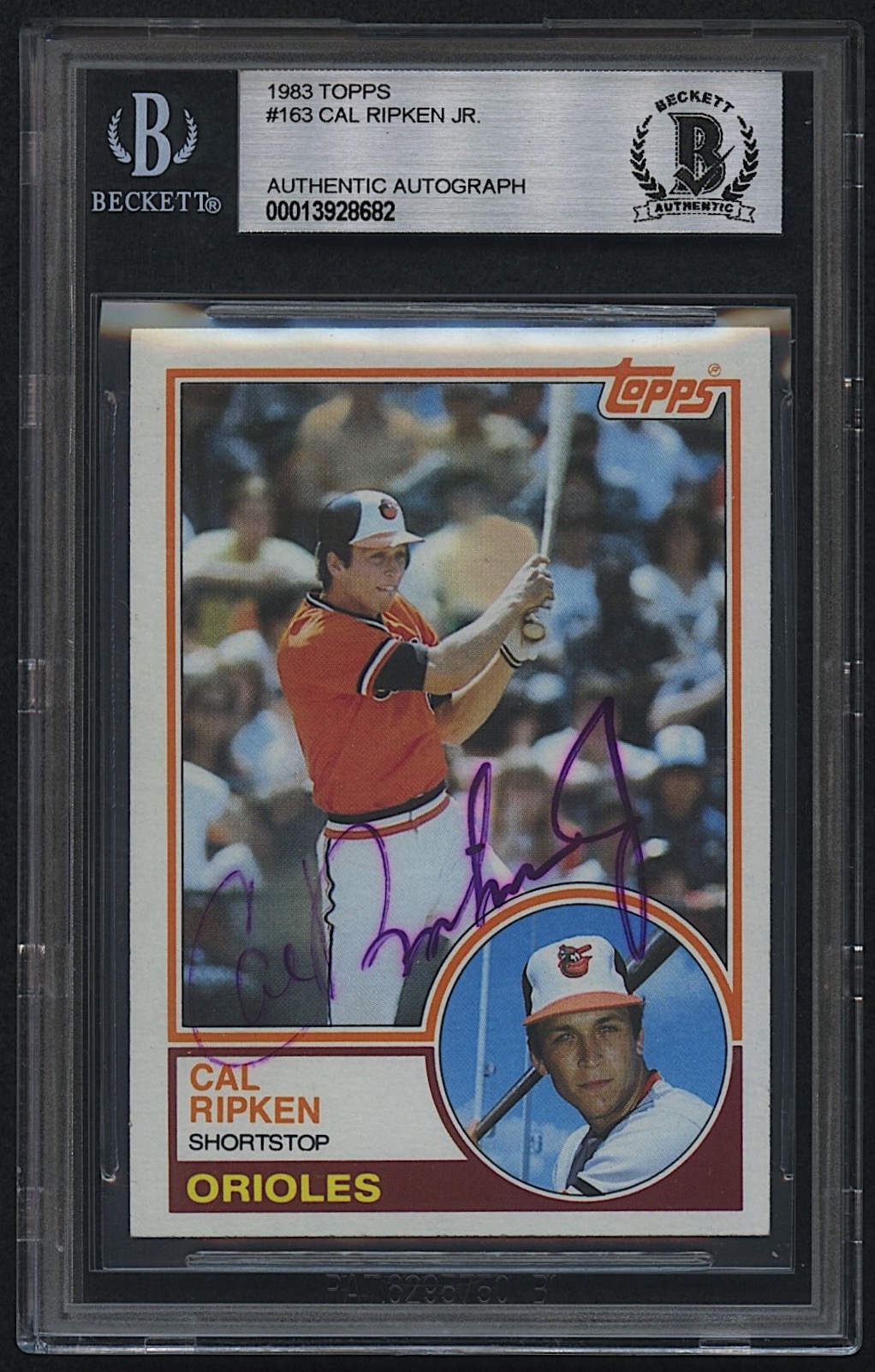 Cal Ripken Jr. Signed 1983 Topps #163 (Beckett) | Pristine Auction