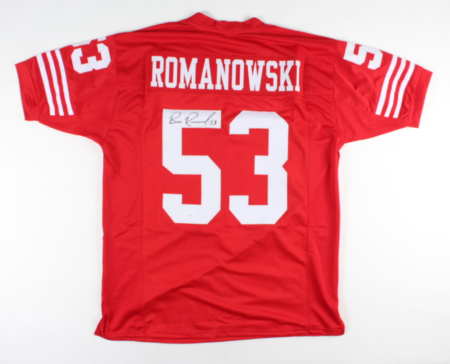 Bill Romanowski Signed Jersey (JSA) at PristineAuction.com Bill Romanowski Signed Jersey (JSA) at PristineAuction.com