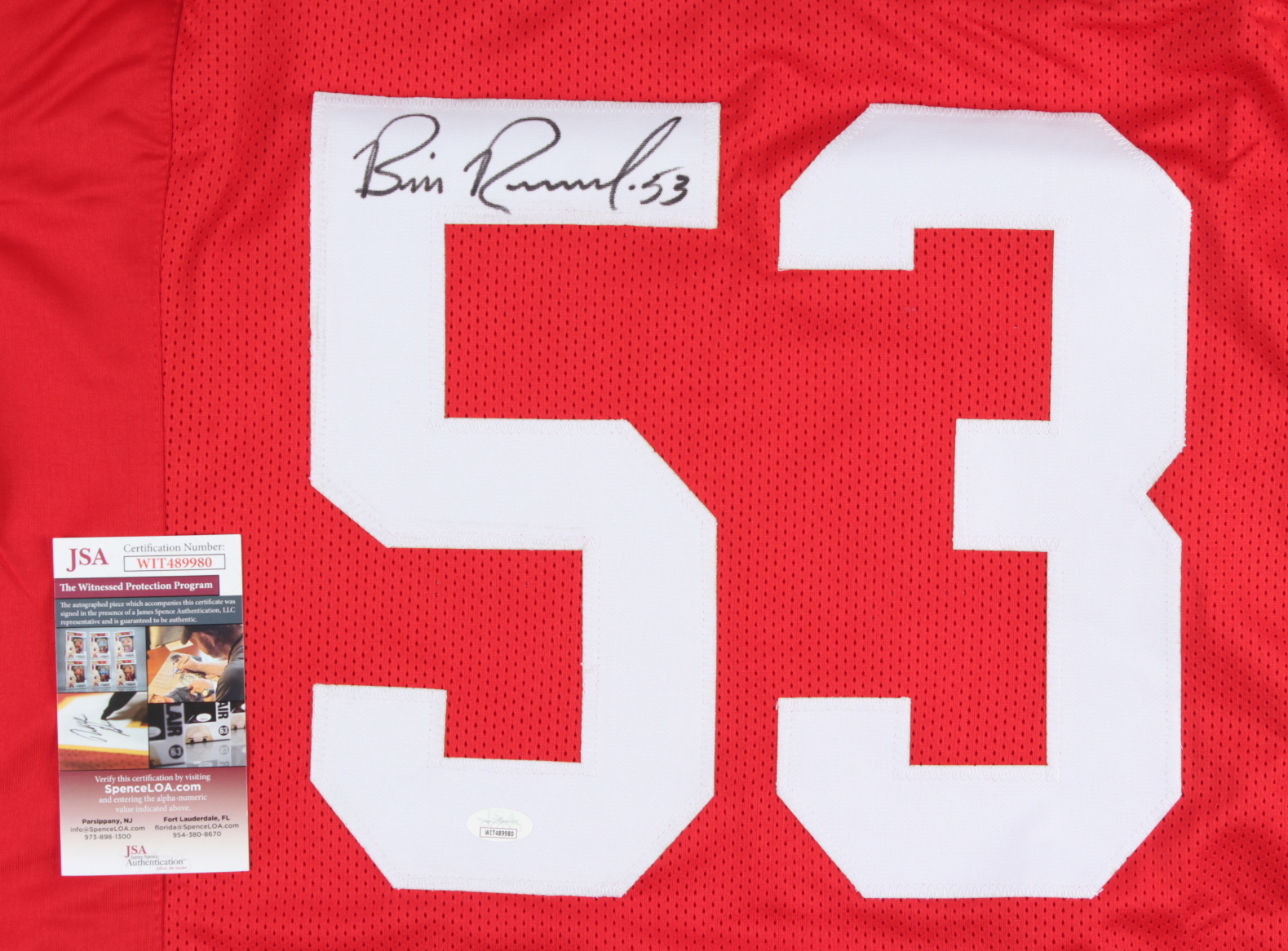 Bill Romanowski Signed Jersey (JSA) at PristineAuction.com Bill Romanowski Signed Jersey (JSA) at PristineAuction.com