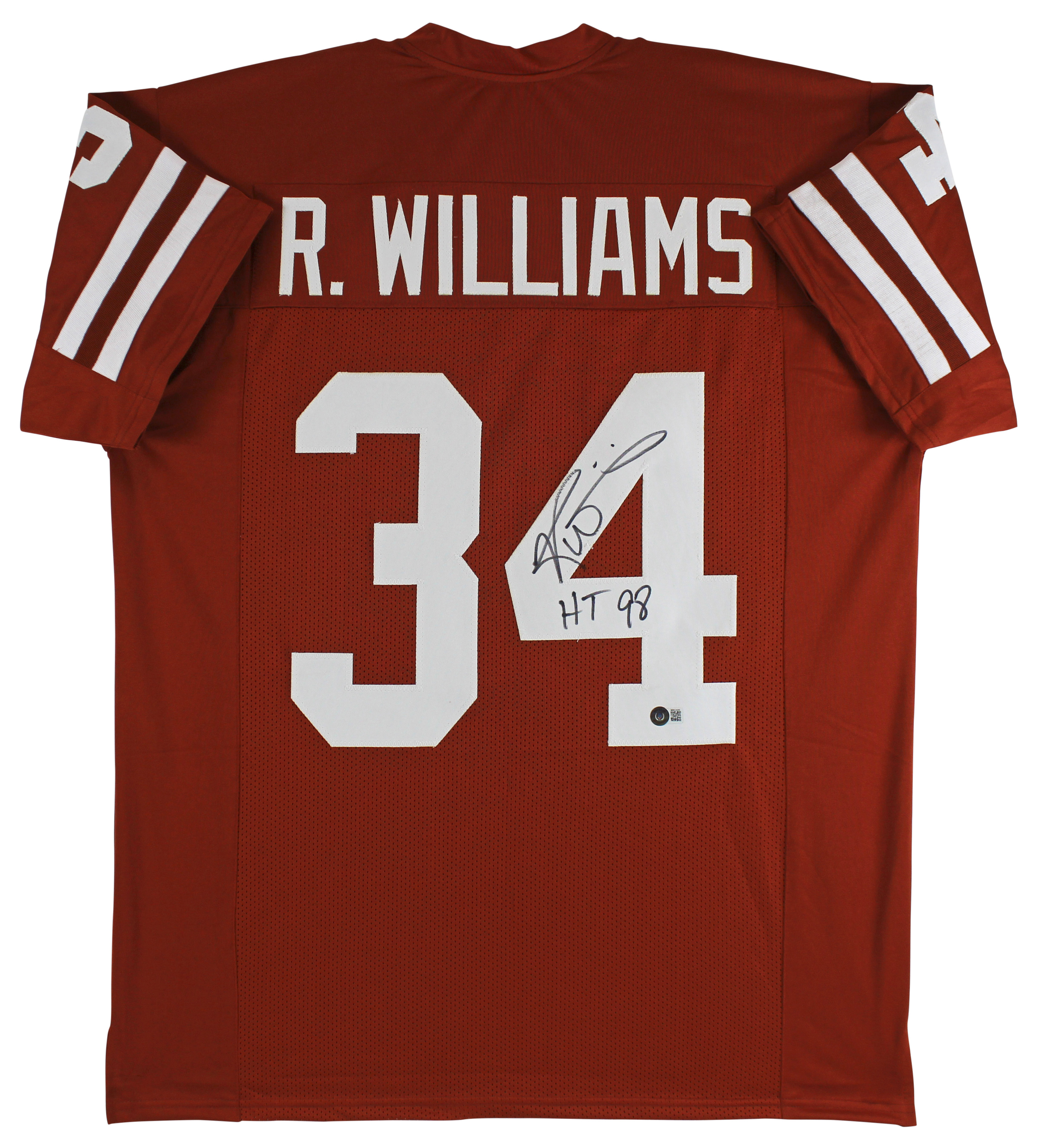 Ricky Williams Signed Jersey Inscribed "HT 98" (Beckett) at PristineAuction.com Ricky Williams Signed Jersey Inscribed "HT 98" (Beckett) at PristineAuction.com