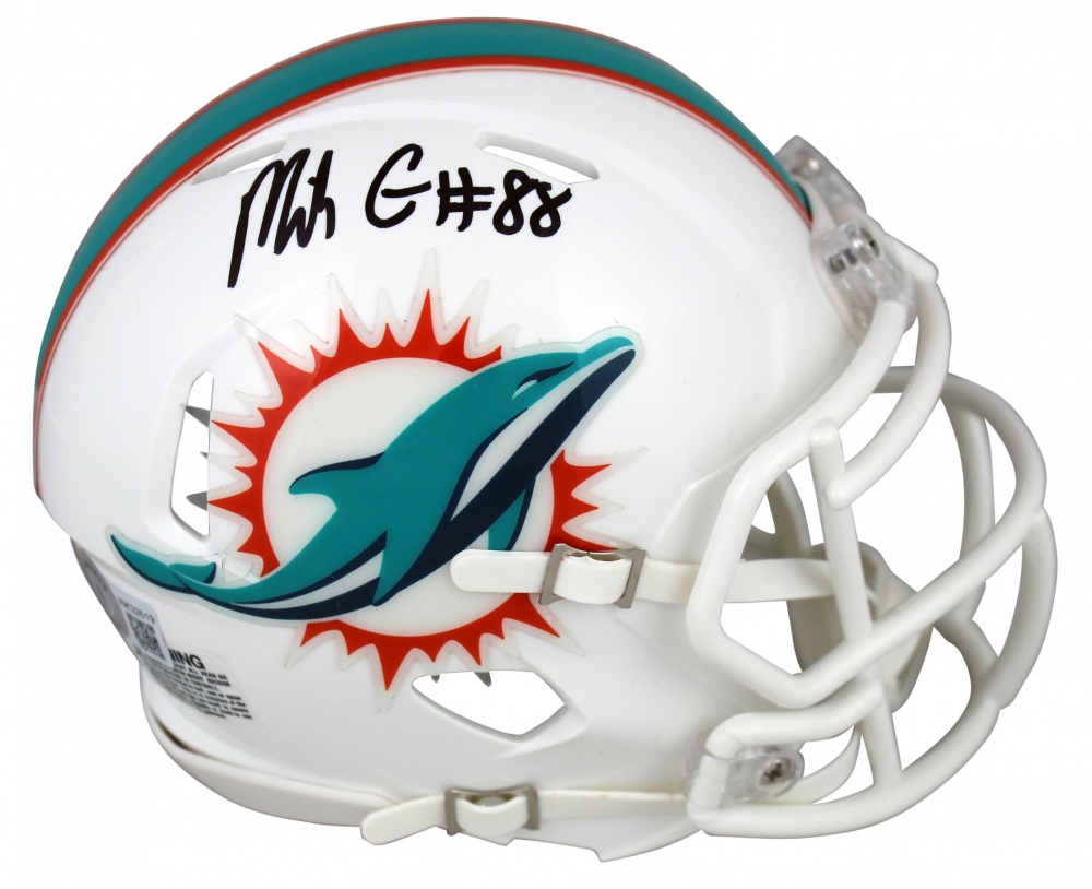 Mike Gesicki Signed Dolphins Speed Mini Helmet (Beckett) at PristineAuction.com Mike Gesicki Signed Dolphins Speed Mini Helmet (Beckett) at PristineAuction.com