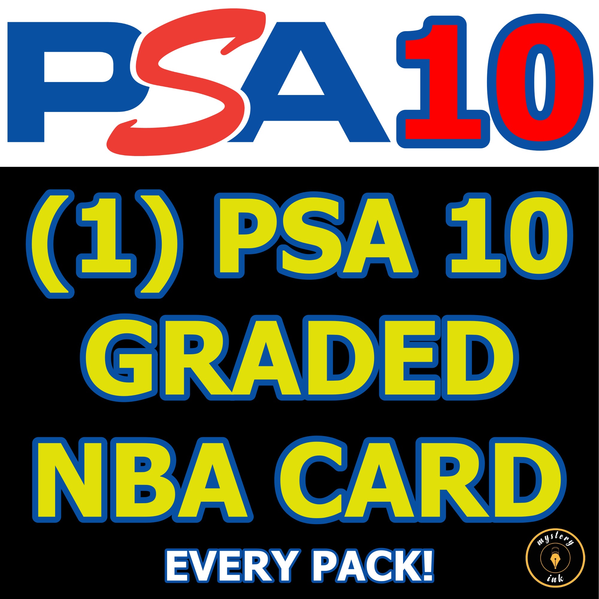 Mystery Ink PSA 10 Graded GEM MINT NBA Mystery Box - (1) PSA 10 IN EVERY PACK! at PristineAuction.com Mystery Ink PSA 10 Graded GEM MINT NBA Mystery Box - (1) PSA 10 IN EVERY PACK! at PristineAuction.com