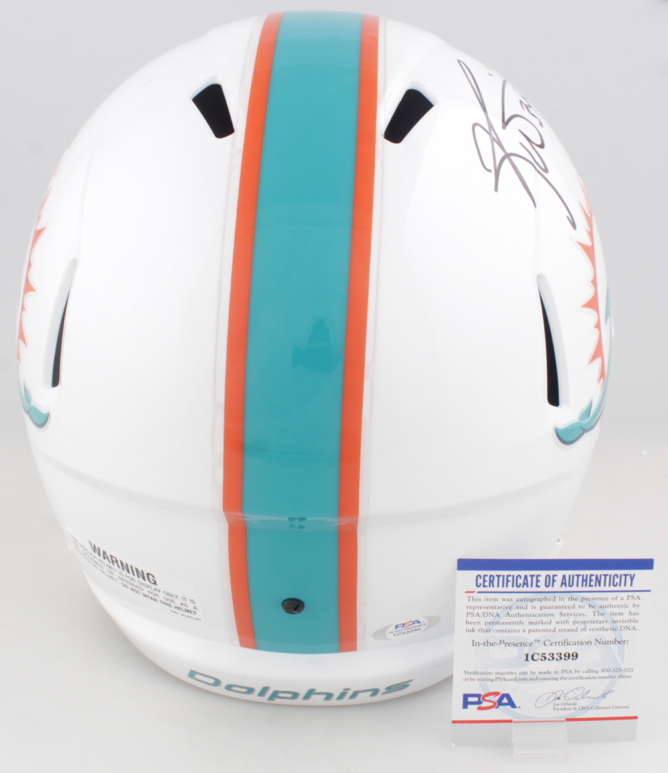 Ricky Williams Signed Dolphins Full-Size Speed Helmet Inscribed "Smoke Weed Everyday!" (PSA) at PristineAuction.com Ricky Williams Signed Dolphins Full-Size Speed Helmet Inscribed "Smoke Weed Everyday!" (PSA) at PristineAuction.com