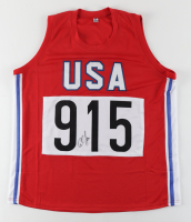 Carl Lewis Signed Jersey (JSA) at PristineAuction.com