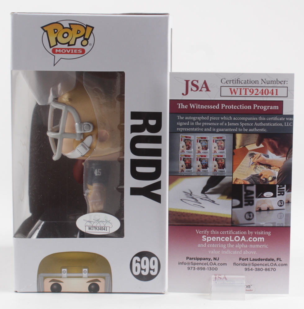 Sean Astin Signed "Rudy" #699 Rudy Funko Pop! Vinyl Figure (JSA) at PristineAuction.com Sean Astin Signed "Rudy" #699 Rudy Funko Pop! Vinyl Figure (JSA) at PristineAuction.com