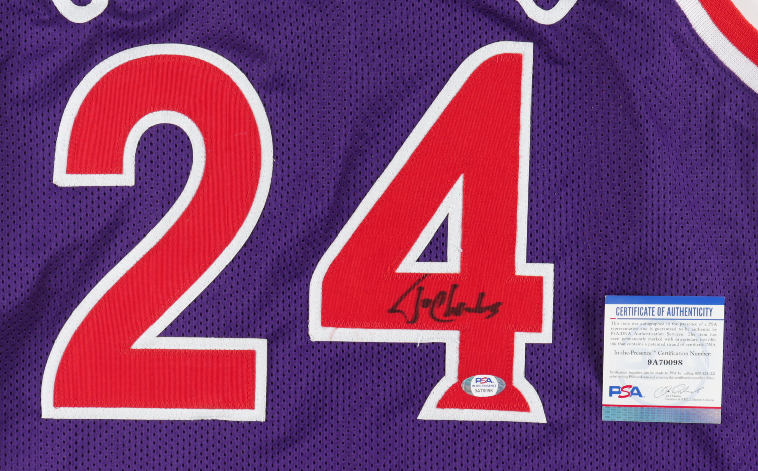 Tom Chambers Signed Jersey (PSA) at PristineAuction.com Tom Chambers Signed Jersey (PSA) at PristineAuction.com