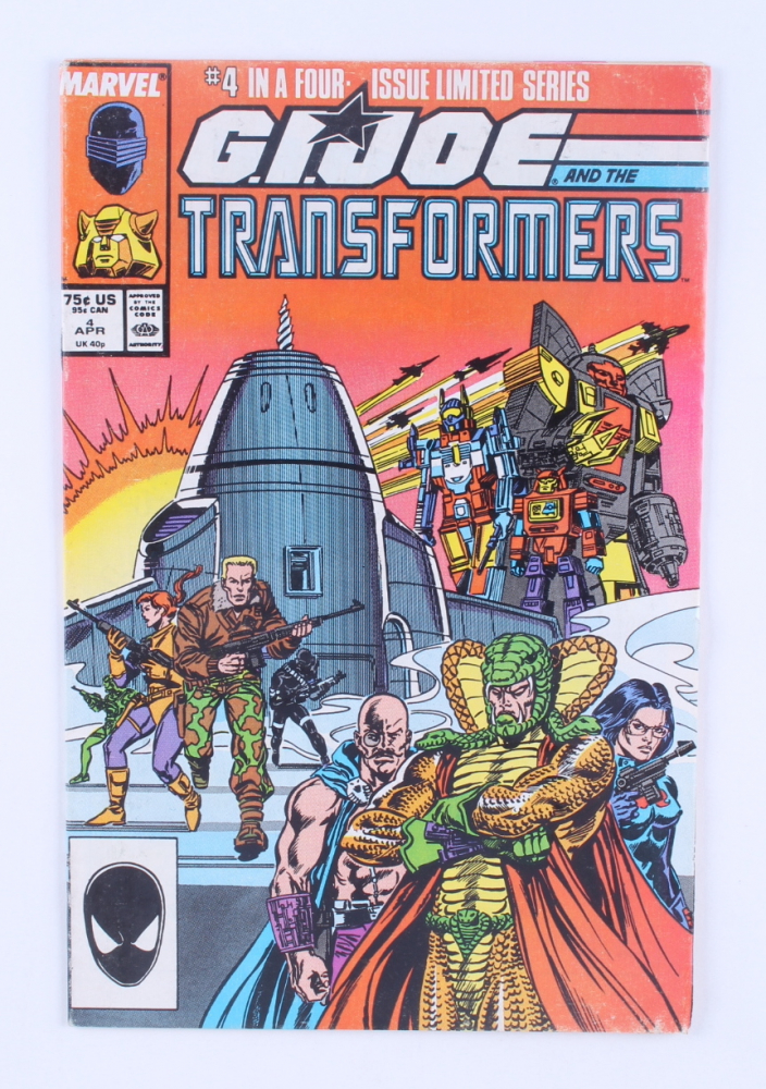 1987 "G.I. Joe and the Transformers" Issue 4 Marvel Comic Book