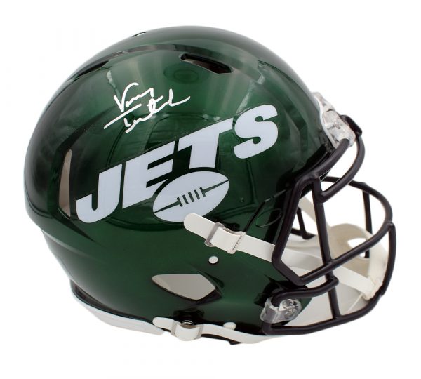 Vinny Testaverde Signed Jets Full-Size Authentic On-Field Speed Helmet (Radtke) at PristineAuction.com Vinny Testaverde Signed Jets Full-Size Authentic On-Field Speed Helmet (Radtke) at PristineAuction.com