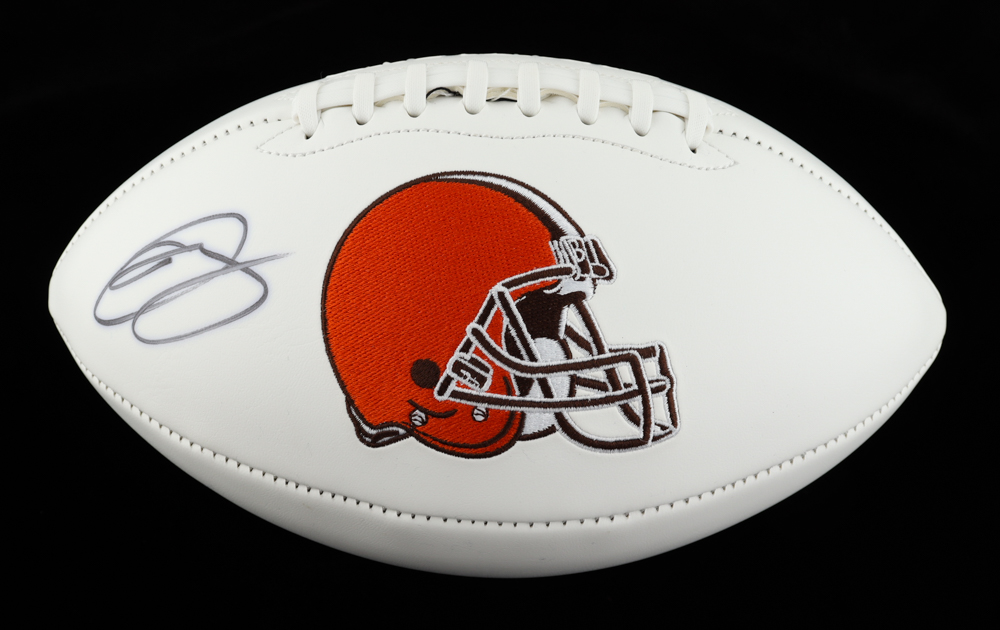 Odell Beckham Jr. Signed Browns Logo Football (Fanatics) at PristineAuction.com Odell Beckham Jr. Signed Browns Logo Football (Fanatics) at PristineAuction.com