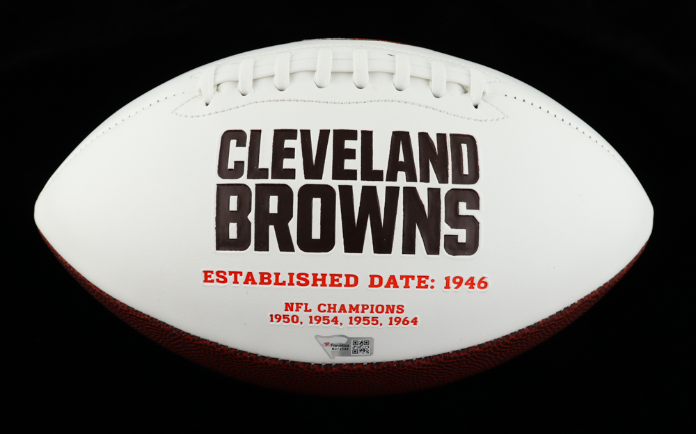 Odell Beckham Jr. Signed Browns Logo Football (Fanatics) at PristineAuction.com Odell Beckham Jr. Signed Browns Logo Football (Fanatics) at PristineAuction.com