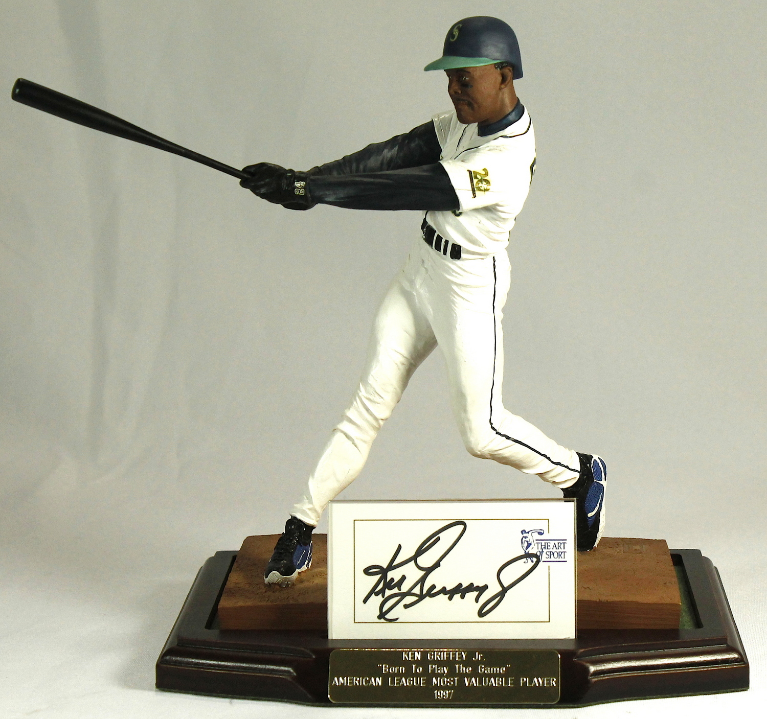 Ken Griffey Jr Signed Mariners The Art of Sport Figurine (PSA COA) at PristineAuction.com Ken Griffey Jr Signed Mariners The Art of Sport Figurine (PSA COA) at PristineAuction.com