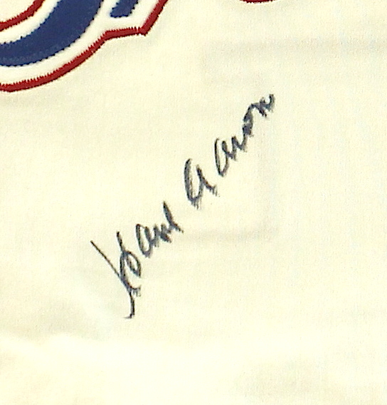 Hank Aaron Signed Braves Authentic Mitchell & Ness Throwback Jersey (JSA ALOA) at PristineAuction.com Hank Aaron Signed Braves Authentic Mitchell & Ness Throwback Jersey (JSA ALOA) at PristineAuction.com