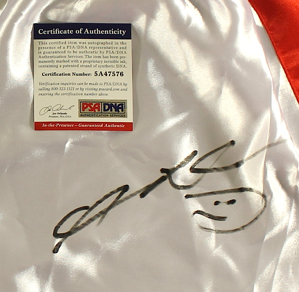 Sugar Ray Leonard Signed Custom Stitched Boxing Shorts (PSA COA) at PristineAuction.com Sugar Ray Leonard Signed Custom Stitched Boxing Shorts (PSA COA) at PristineAuction.com