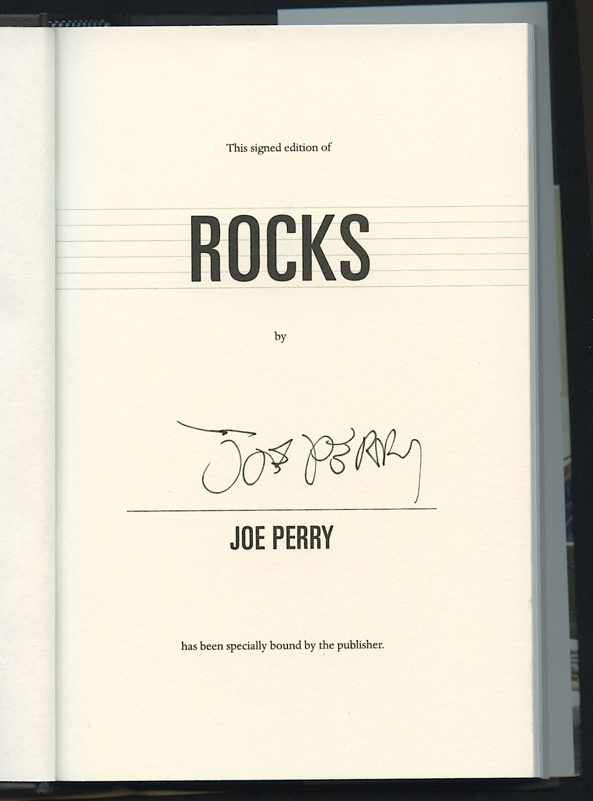 Joe Perry Signed "Rocks: My Life In and Out of Aerosmith" First Edition Hardcover Book (PA LOA) at PristineAuction.com Joe Perry Signed "Rocks: My Life In and Out of Aerosmith" First Edition Hardcover Book (PA LOA) at PristineAuction.com