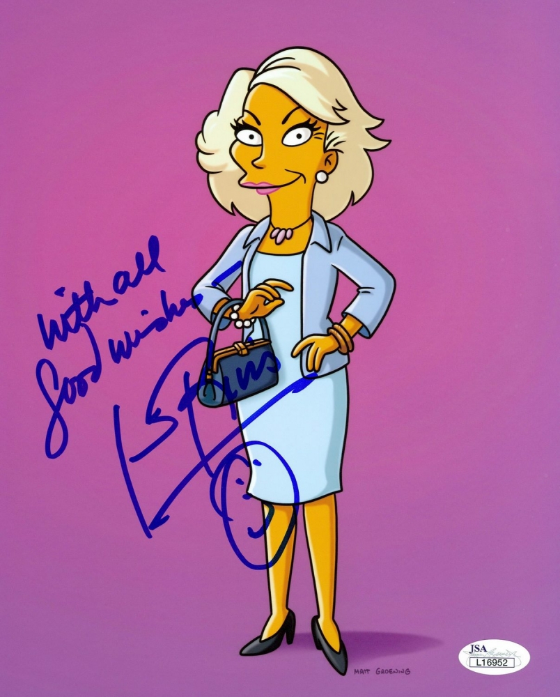 Joan Rivers Signed "The Simpsons" 8x10 Photo "With All Good Wishes