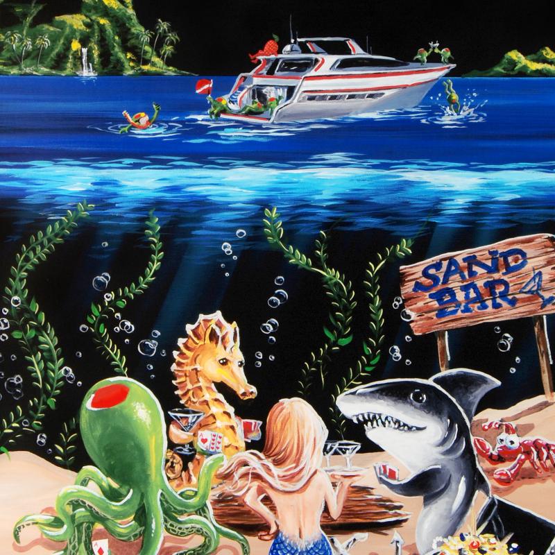 Michael Godard Signed "Sand Bar 1" Limited Edition 42x53 Hand-Embellished Giclee on Canvas at PristineAuction.com Michael Godard Signed "Sand Bar 1" Limited Edition 42x53 Hand-Embellished Giclee on Canvas at PristineAuction.com